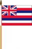 Hawaii Fahne am Stab gedruckt | 30 x 45 cm